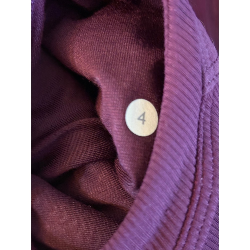 Lululemon In Flux Jacket Women Plum Purple Hooded Thumbholes Zip Up - Picture 13 of 13